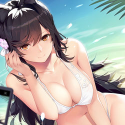 This is a pixiv picture whose title is 爱宕.