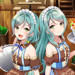 This is a pixiv picture whose title is さよひなメイドカフェ.