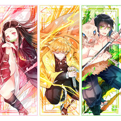 This is a pixiv picture whose title is 鬼滅之刃.