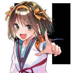 This is a pixiv picture whose title is 涼宮ハルヒ.