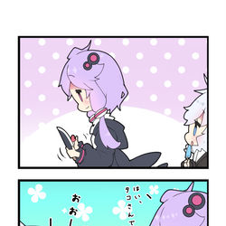 This is a pixiv picture whose title is ボイロ４コマ。２４.