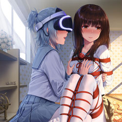 This is a pixiv picture whose title is ひみつの授業.