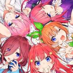 This is a pixiv picture whose title is 五等分の花嫁.