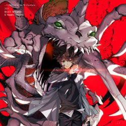 This is a pixiv picture whose title is デジモン.