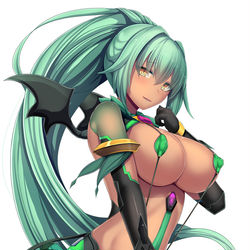 This is a pixiv picture whose title is ダークグリーンハート.