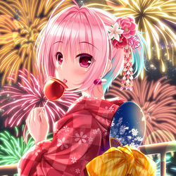 This is a pixiv picture whose title is ひと夏の思い出.