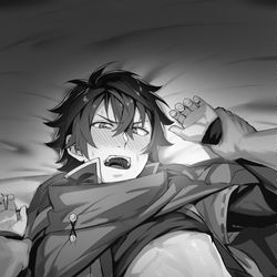 This is a pixiv picture whose title is モブ盾.