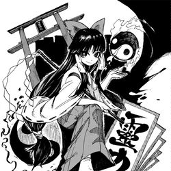 This is a pixiv picture whose title is 博丽灵梦.
