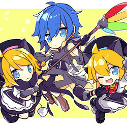 This is a pixiv picture whose title is ねこ３匹（通販開始のお知らせ）.