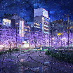 This is a pixiv picture whose title is 大塚駅.