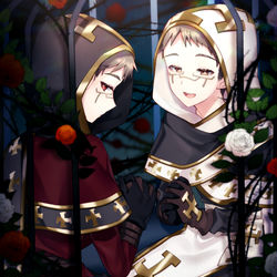 This is a pixiv picture whose title is 贄の羊.