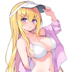 This is a pixiv picture whose title is ホットパンツ水着牡丹さん.