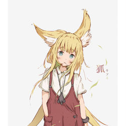 This is a pixiv picture whose title is 狐.