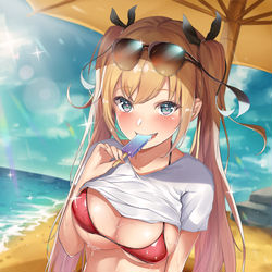 This is a pixiv picture whose title is Let's Summer Vacation☀✨🐳.