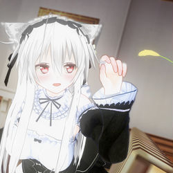 This is a pixiv picture whose title is ねこじゃらし.
