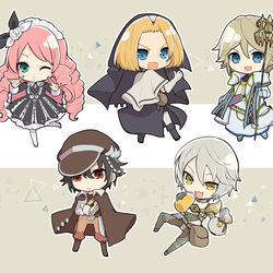 This is a pixiv picture whose title is メギド5人.