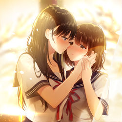 This is a pixiv picture whose title is ひみつの放課後.