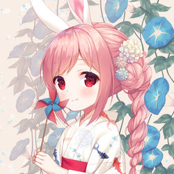 This is a pixiv picture whose title is 浴衣ロシェちゃん.