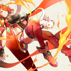 This is a pixiv picture whose title is 天の聖杯 焰の舞.