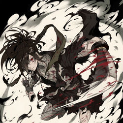This is a pixiv picture whose title is TVアニメ『どろろ』トリビュートイラスト.