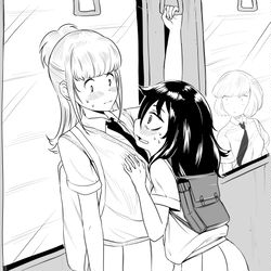 This is a pixiv picture whose title is 【わたモテ】Betrayal.