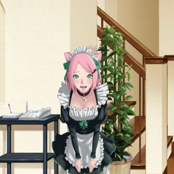 This is a pixiv picture whose title is Sakura Neko.