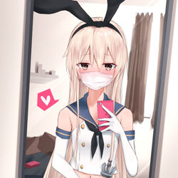 This is a pixiv picture whose title is 島風コス.