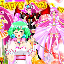 This is a pixiv picture whose title is ランカ負けないモン！♪★祝お誕生日！中島愛さん闘神伝エリスさん♪.