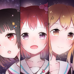 This is a pixiv picture whose title is Poppin’Party.