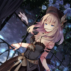 This is a pixiv picture whose title is 人形の凍夜.
