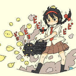 This is a pixiv picture whose title is ヒヨコバルカン.