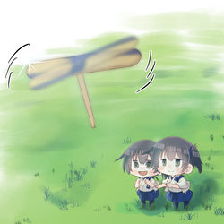 This is a pixiv picture whose title is 竹とんぼ.
