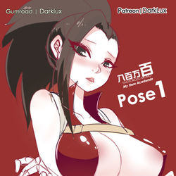 This is a pixiv picture whose title is 八百萬百 Yaoyorozu Momo - Pose 1.