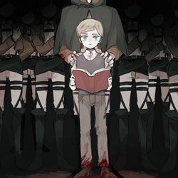 This is a pixiv picture whose title is 憧憬と屍の道.