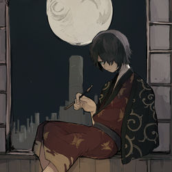 This is a pixiv picture whose title is おもしろき.
