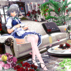 This is a pixiv picture whose title is 十六夜　咲夜さん　その３４７.