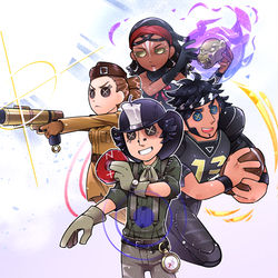 This is a pixiv picture whose title is 解読中止！助けに行く！.