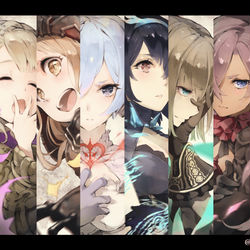 This is a pixiv picture whose title is 2周年.
