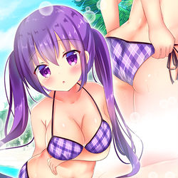 This is a pixiv picture whose title is 水着リゼちゃんとおデート♥.