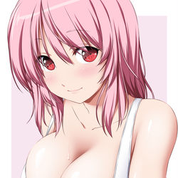 This is a pixiv picture whose title is タンクトップ幽々子様.
