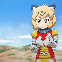 This is a pixiv picture whose title is ゴジラとジャガーでパンチ、パンチ、パンチ！.