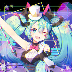 This is a pixiv picture whose title is ミク 2019.