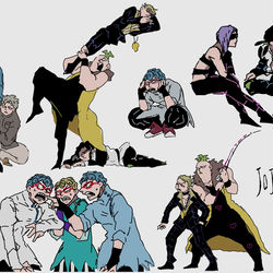 This is a pixiv picture whose title is ジョジョログⅡ.