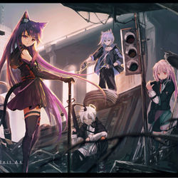 This is a pixiv picture whose title is arknight.