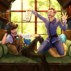 This is a pixiv picture whose title is 【腐】ついったーててろぐ.