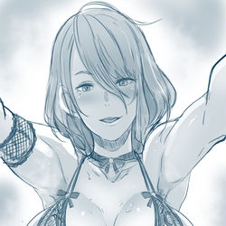 This is a pixiv picture whose title is 壁ドンたま姉.