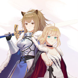 This is a pixiv picture whose title is 双王（？）.