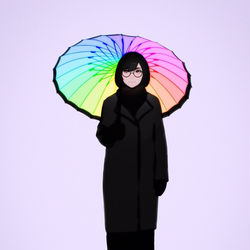This is a pixiv picture whose title is rainbow.