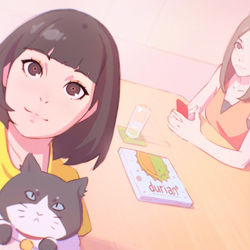 This is a pixiv picture whose title is akane's selfie.