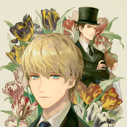 This is a pixiv picture whose title is 倫敦花幻譚.